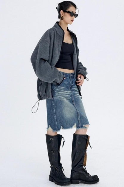 Seagull Gray Fleece Jacket