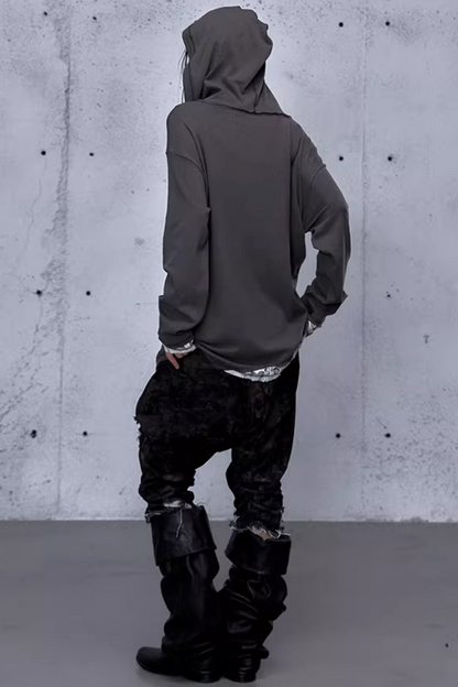 Rebellious Lace Hooded Top