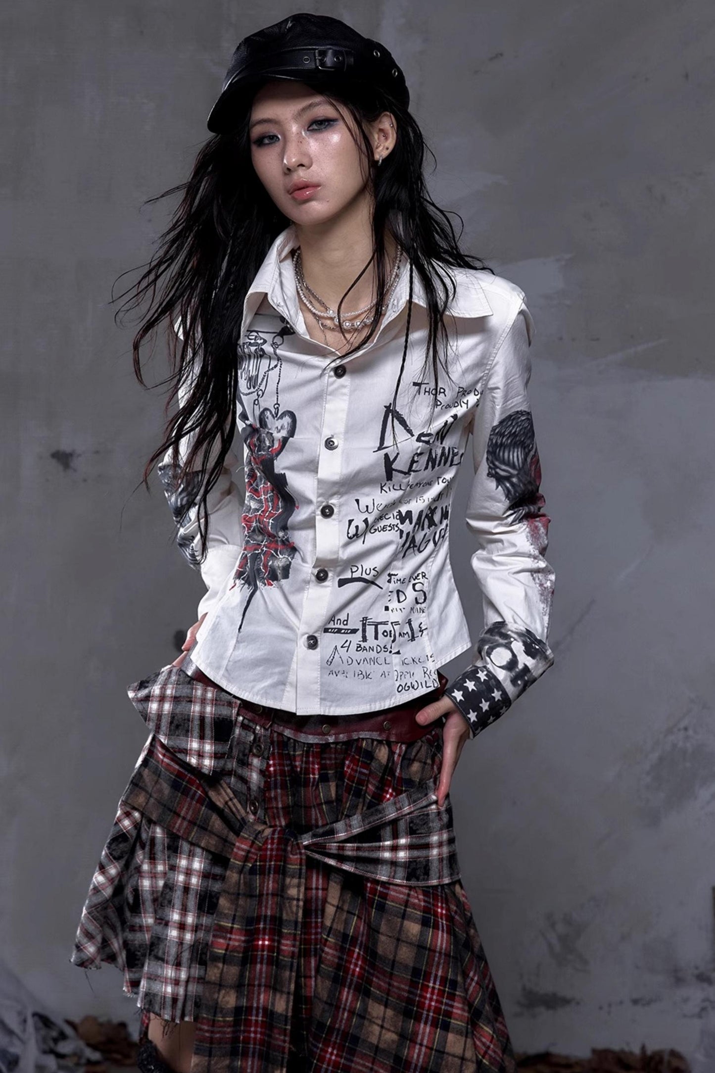 Vintage Rebel Slim Fit Long Sleeve Shirt