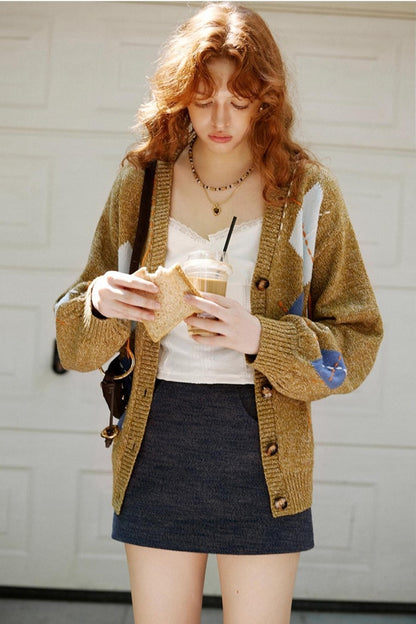 Autumn Diamond Cardigan