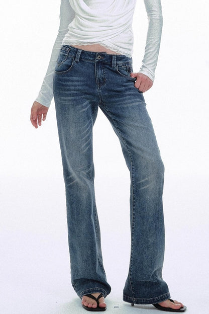 Retro Gradient Flared Jeans