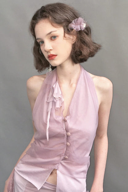 Mist Purple Halter Top