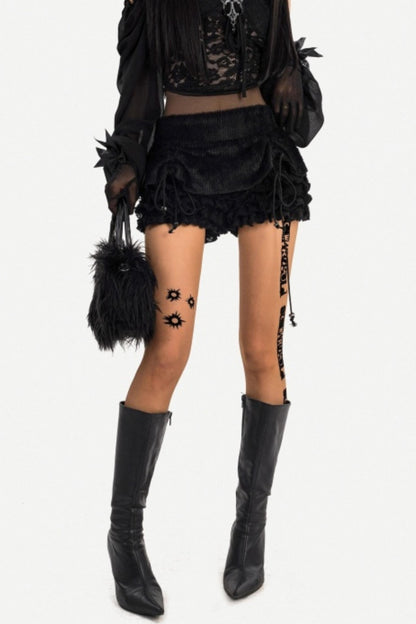 Black Lace Off-Shoulder Top