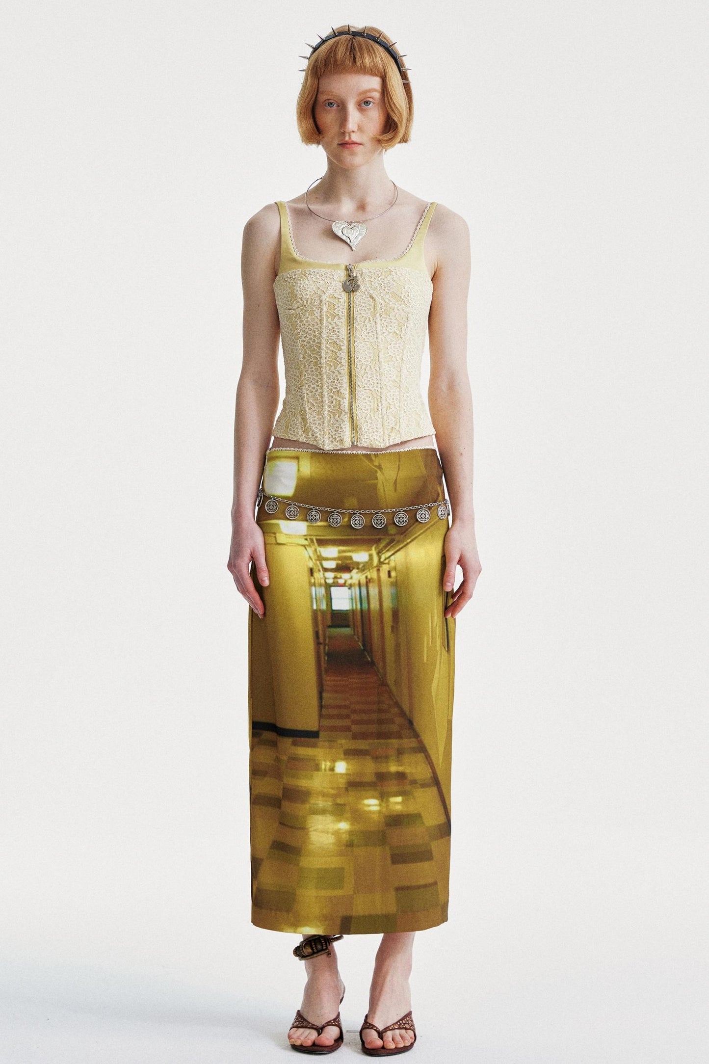 Light Yellow Lace Camisole