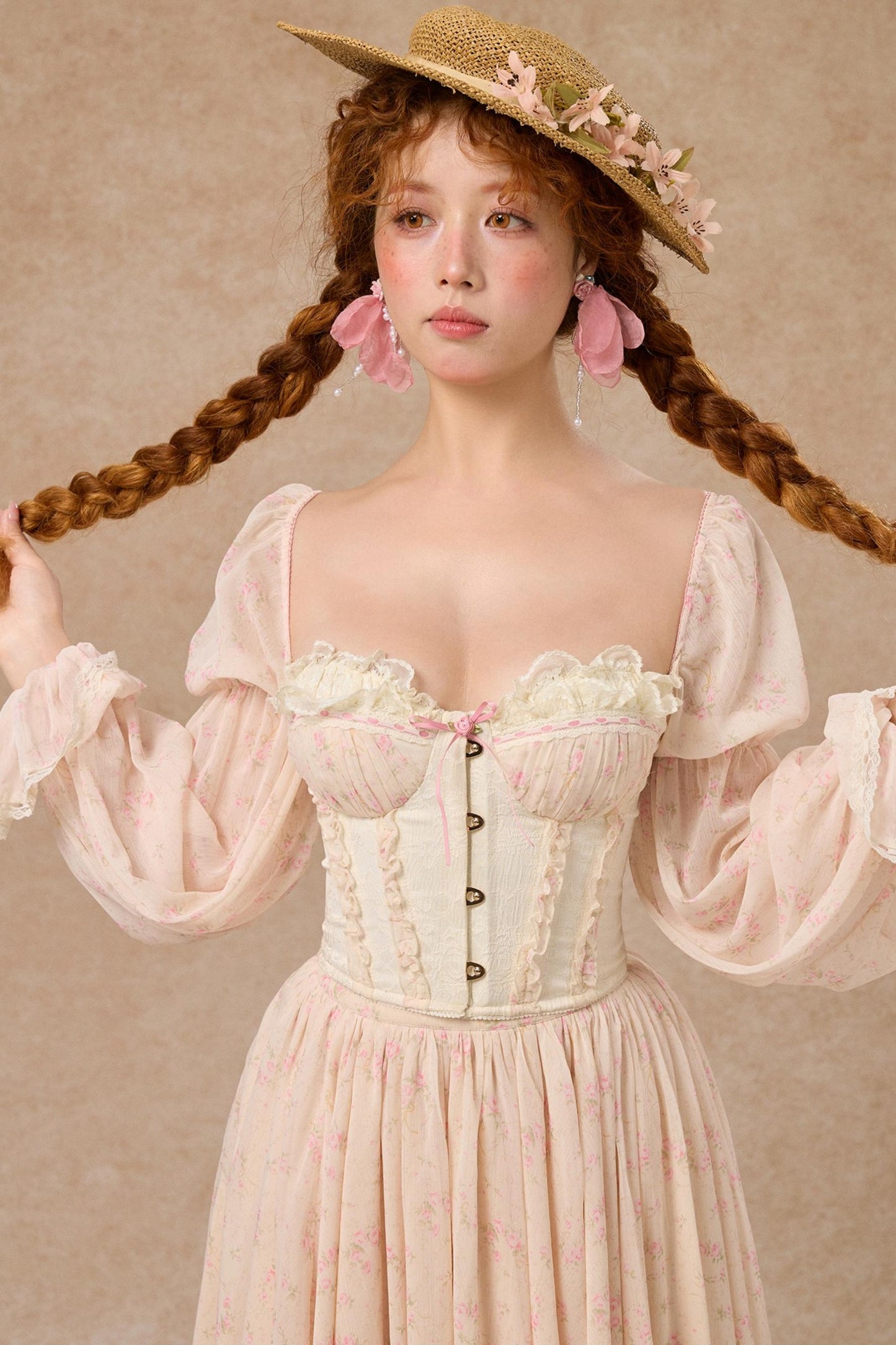 Custom Jacquard Corset Top