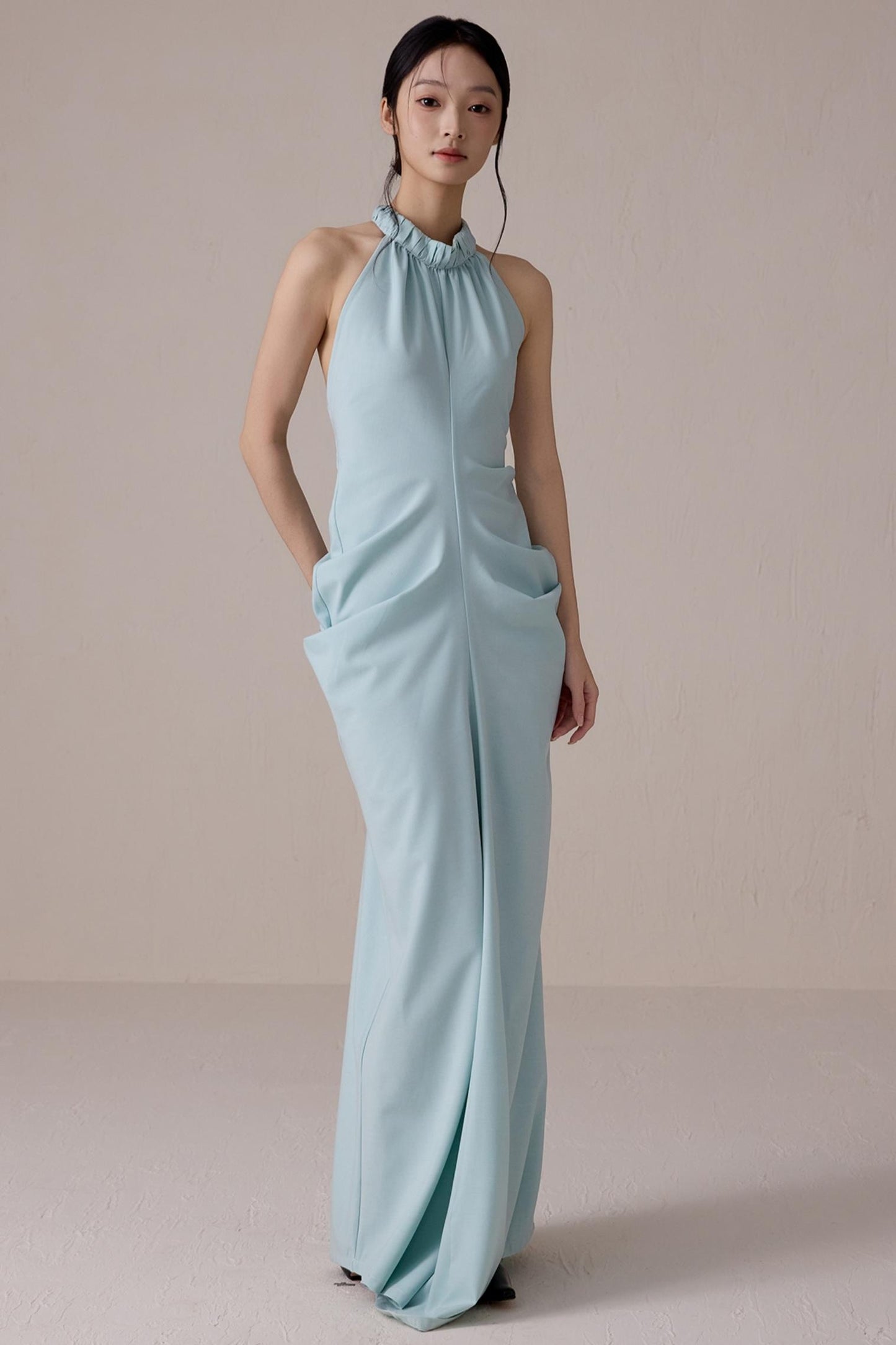 Summer Lime Backless Dress