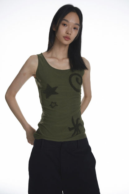 Mesh Star Tank Top