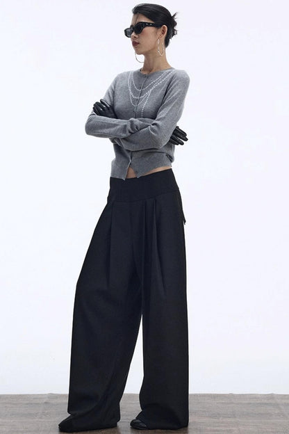 Contrasting Pearl Cardigan