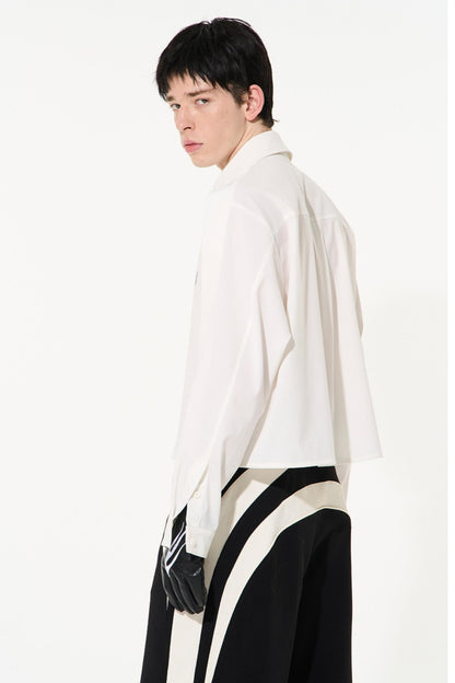 Two-Tone Oversized Long Sleeve Tee