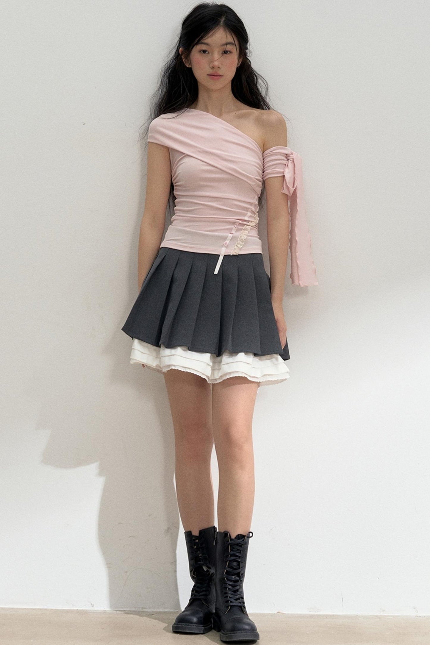 Vibes One-Shoulder T-Shirt