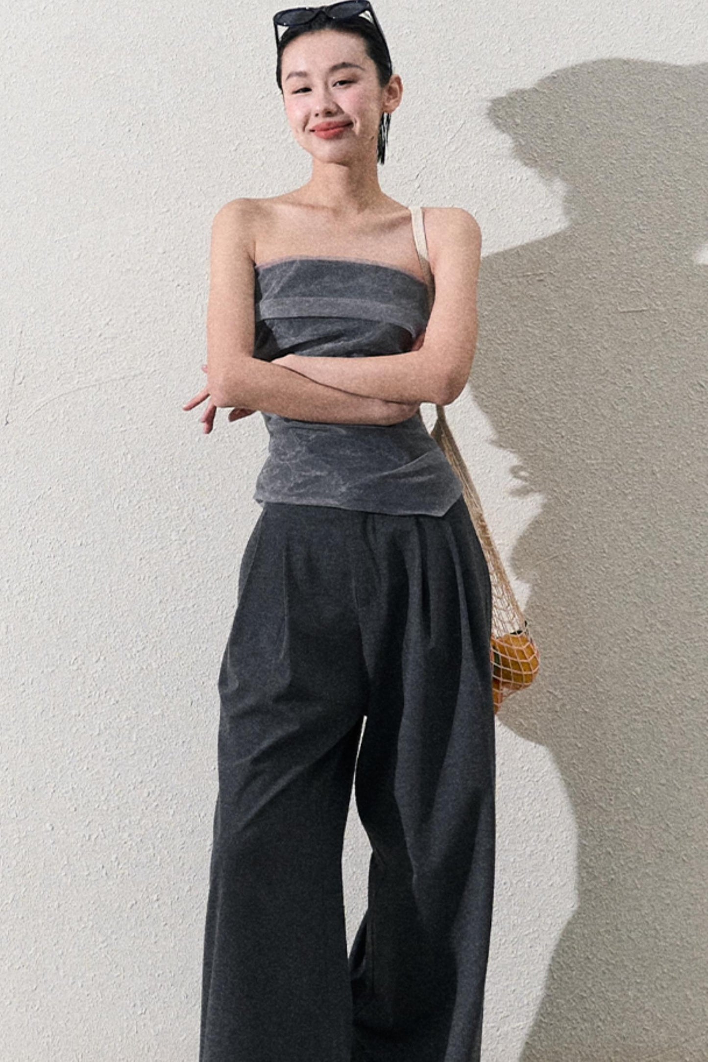 Casual Slim Bandeau & Trousers Set-Up