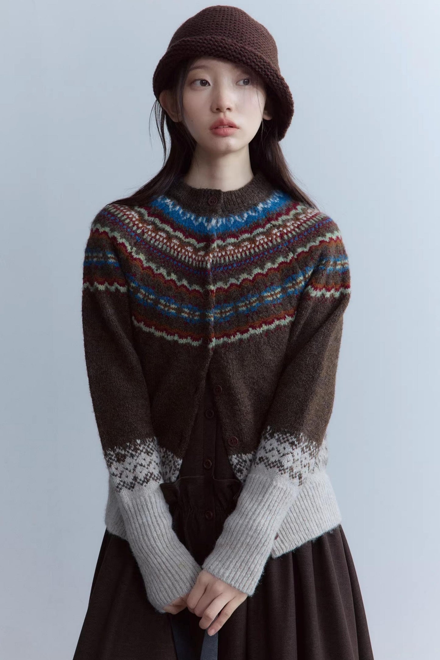 Wool Fair Isle Cardigan