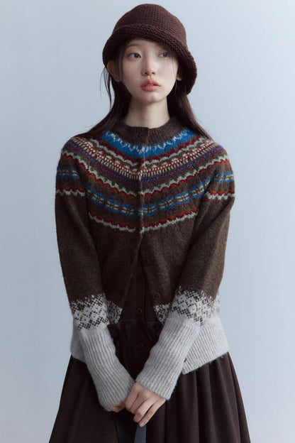 Wool Fair Isle Cardigan