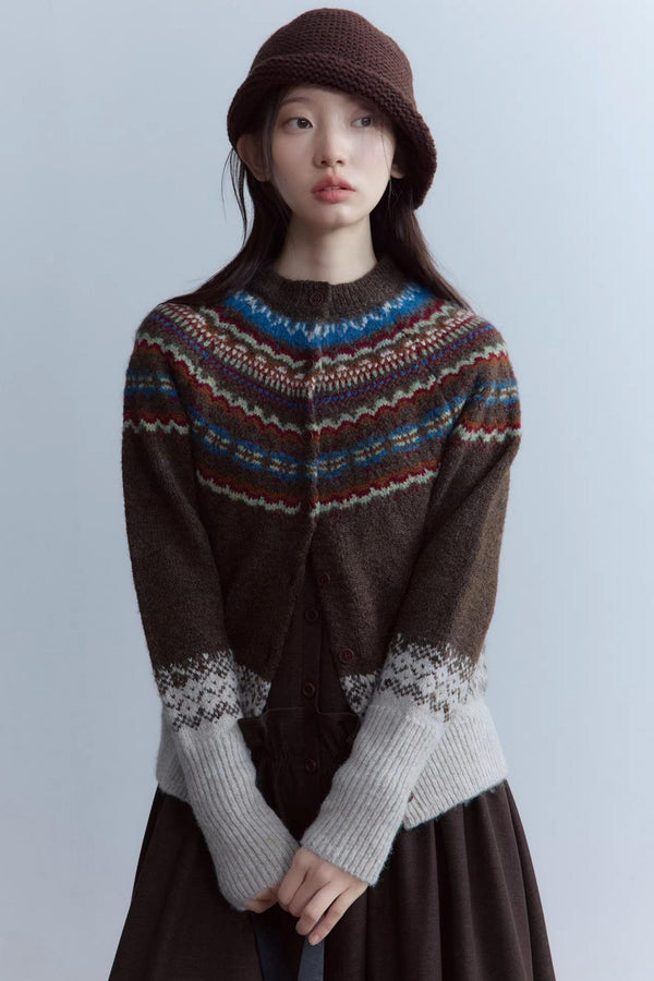 Wool Fair Isle Cardigan