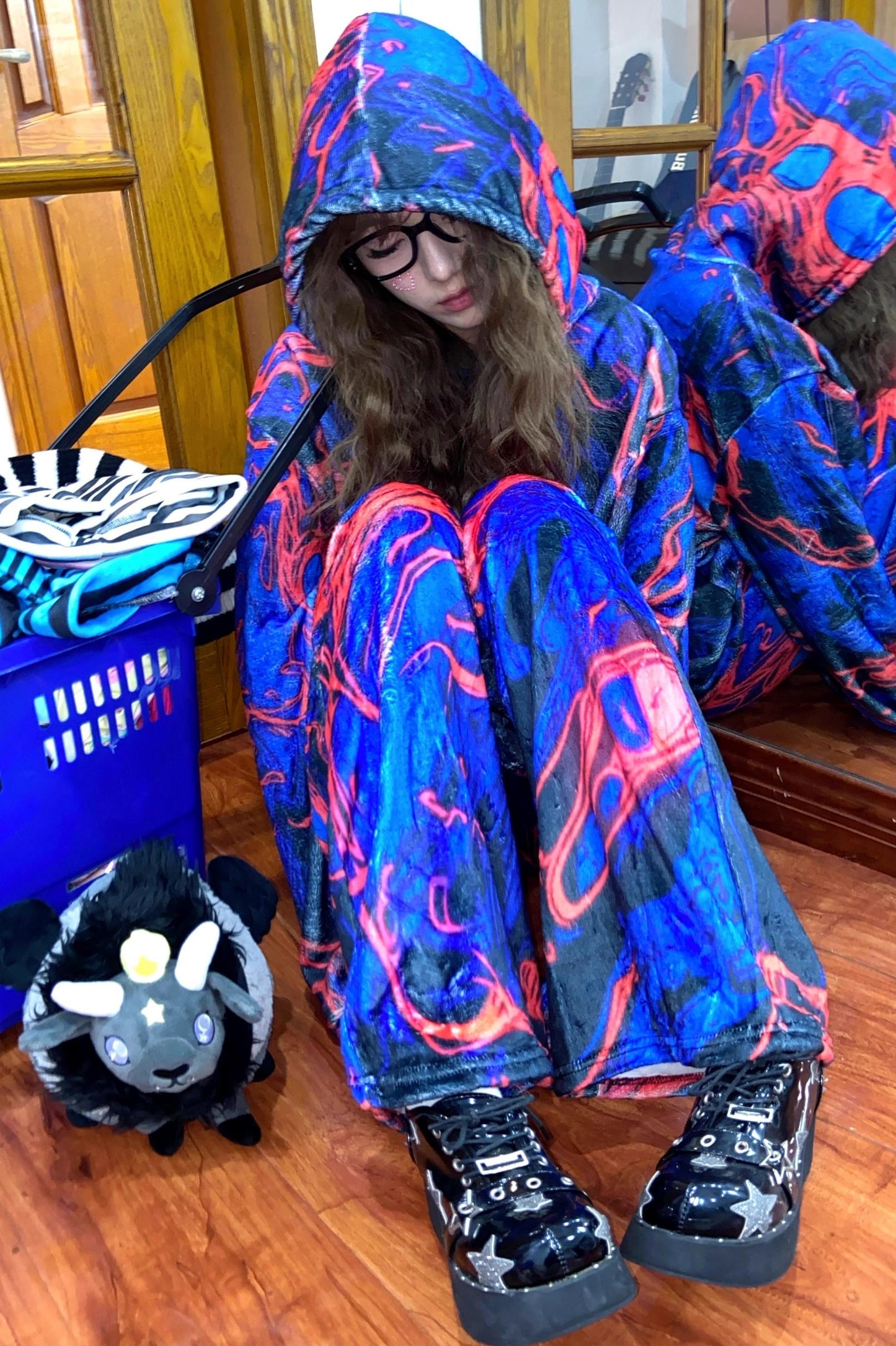 Subculture Blue Fleece Sweatshirt