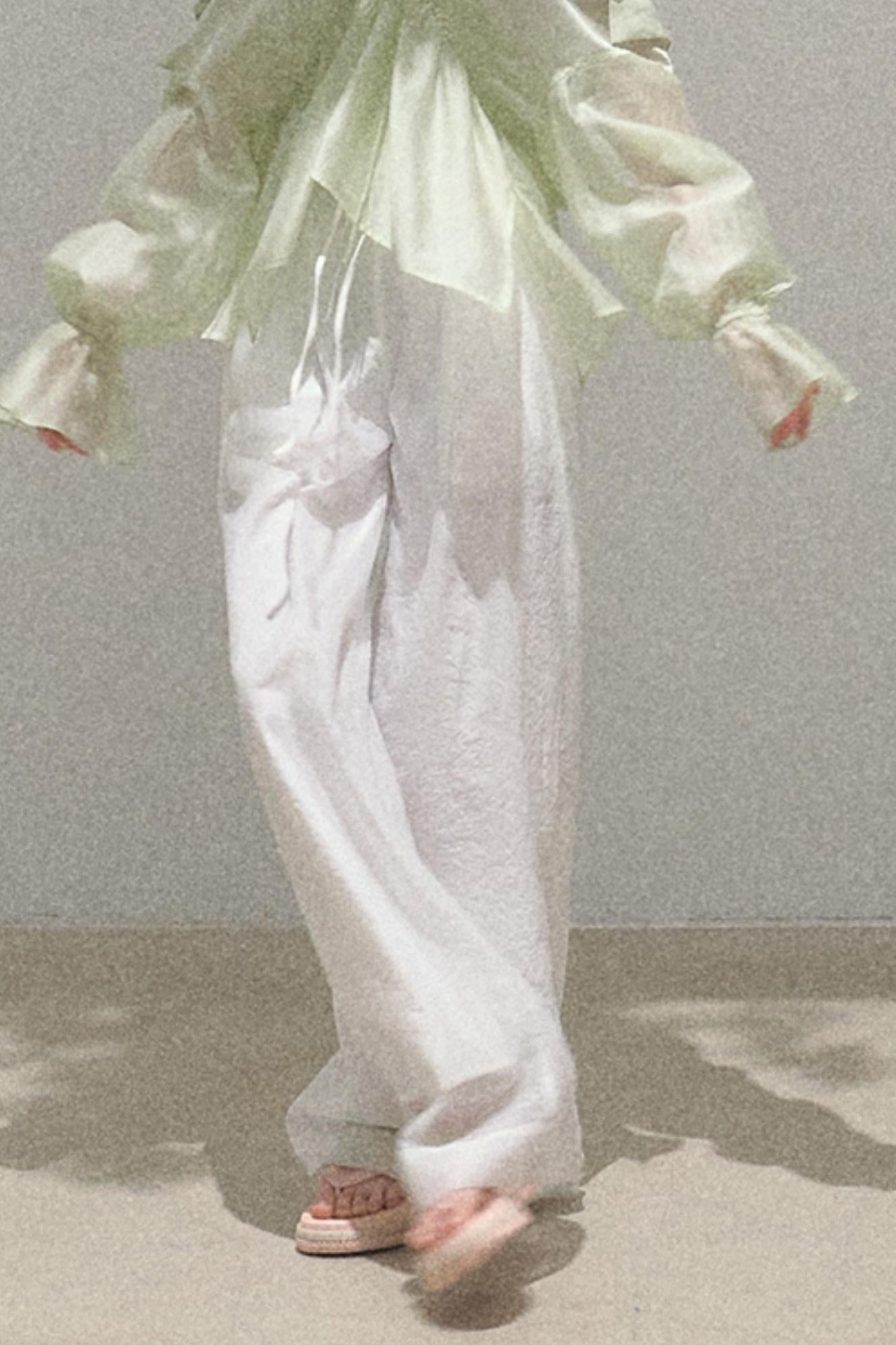Pearlescent Wide Leg Trousers