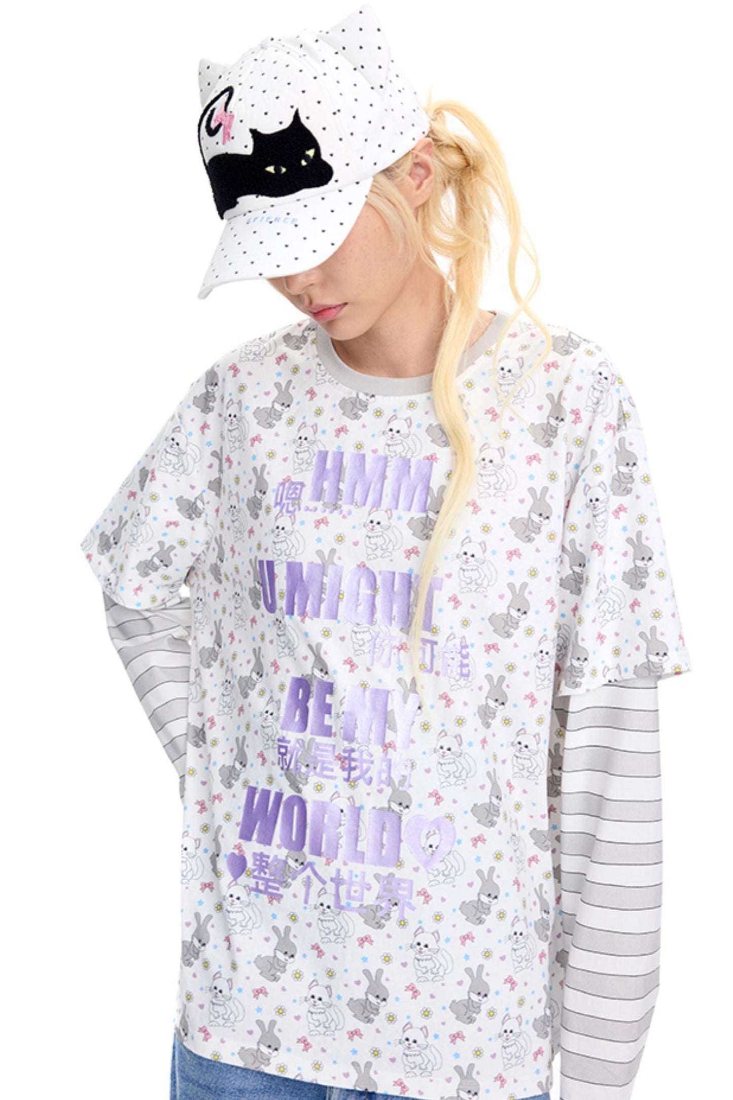 Cat Style Peaked Cap