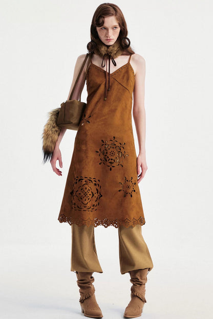 Khaki Tapered Flared Pants