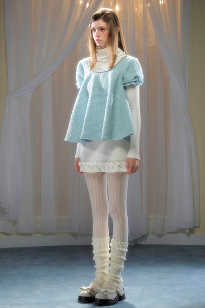 Tweed Bow-Detail Two-Piece Set