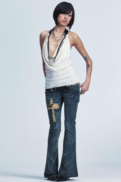 Two-Color Stretch Top