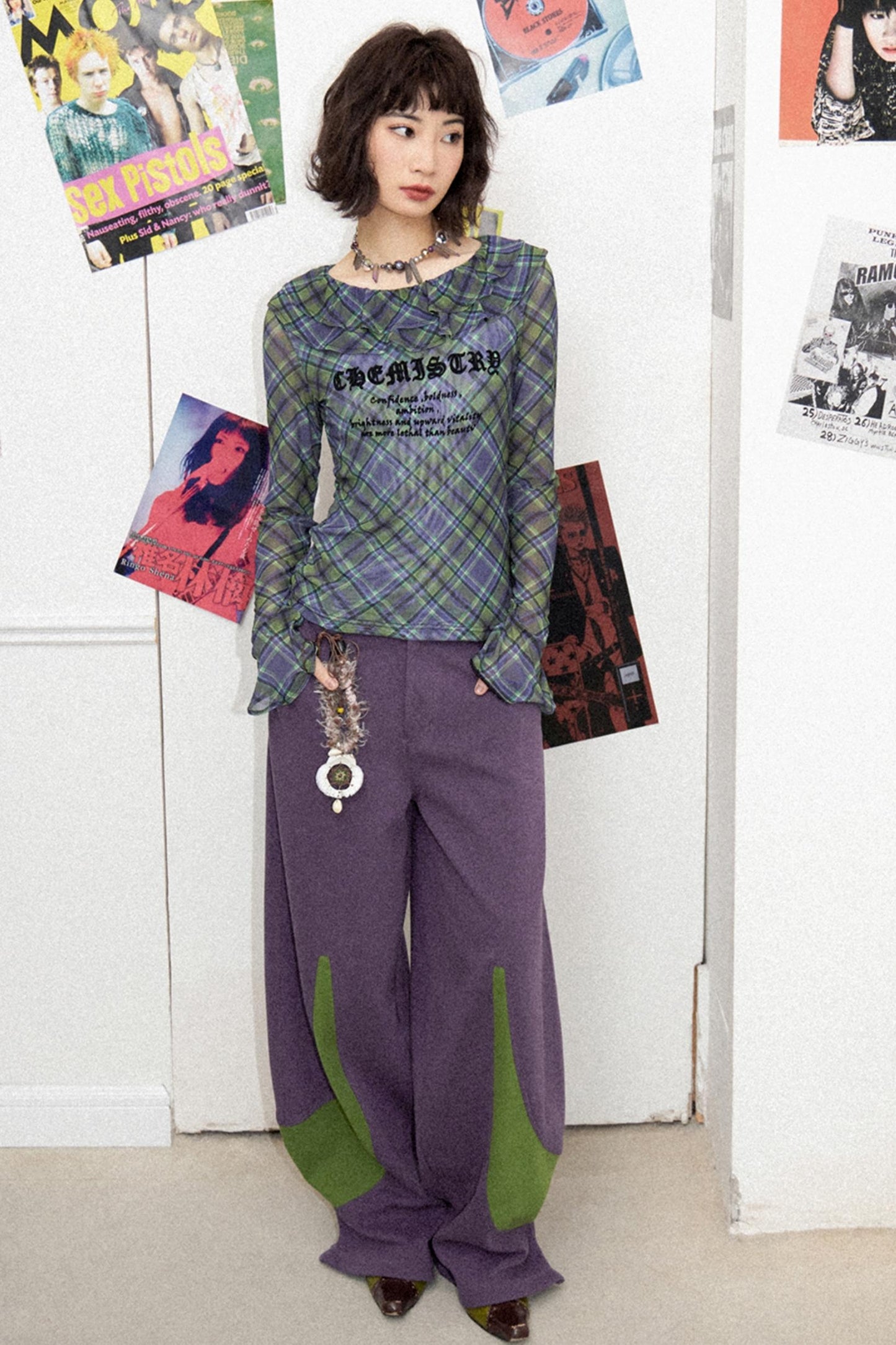 Purple Green Banana Pants