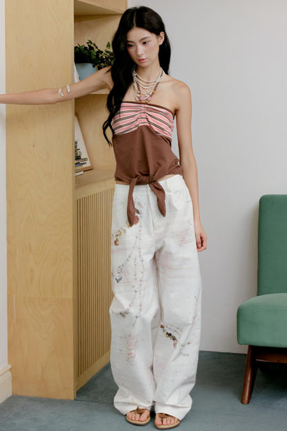 Shell Wide-Leg Trousers