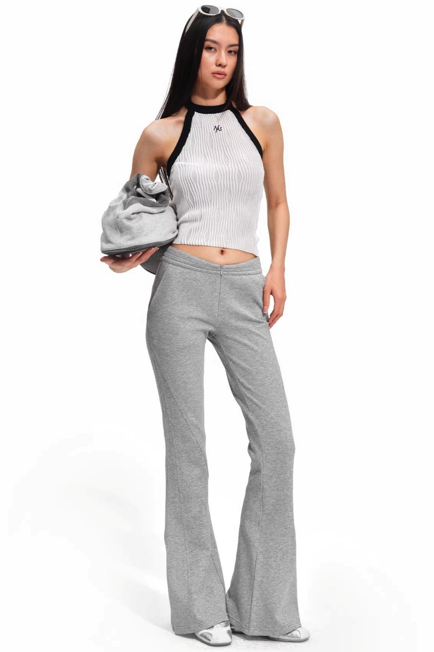 Langsam gehende Strickhose