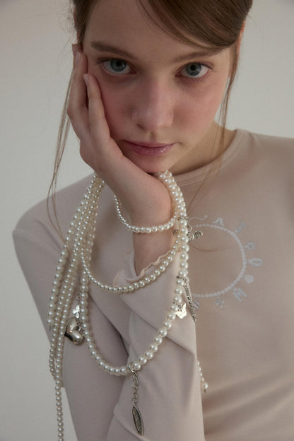 Star River Lace Sleeve Top