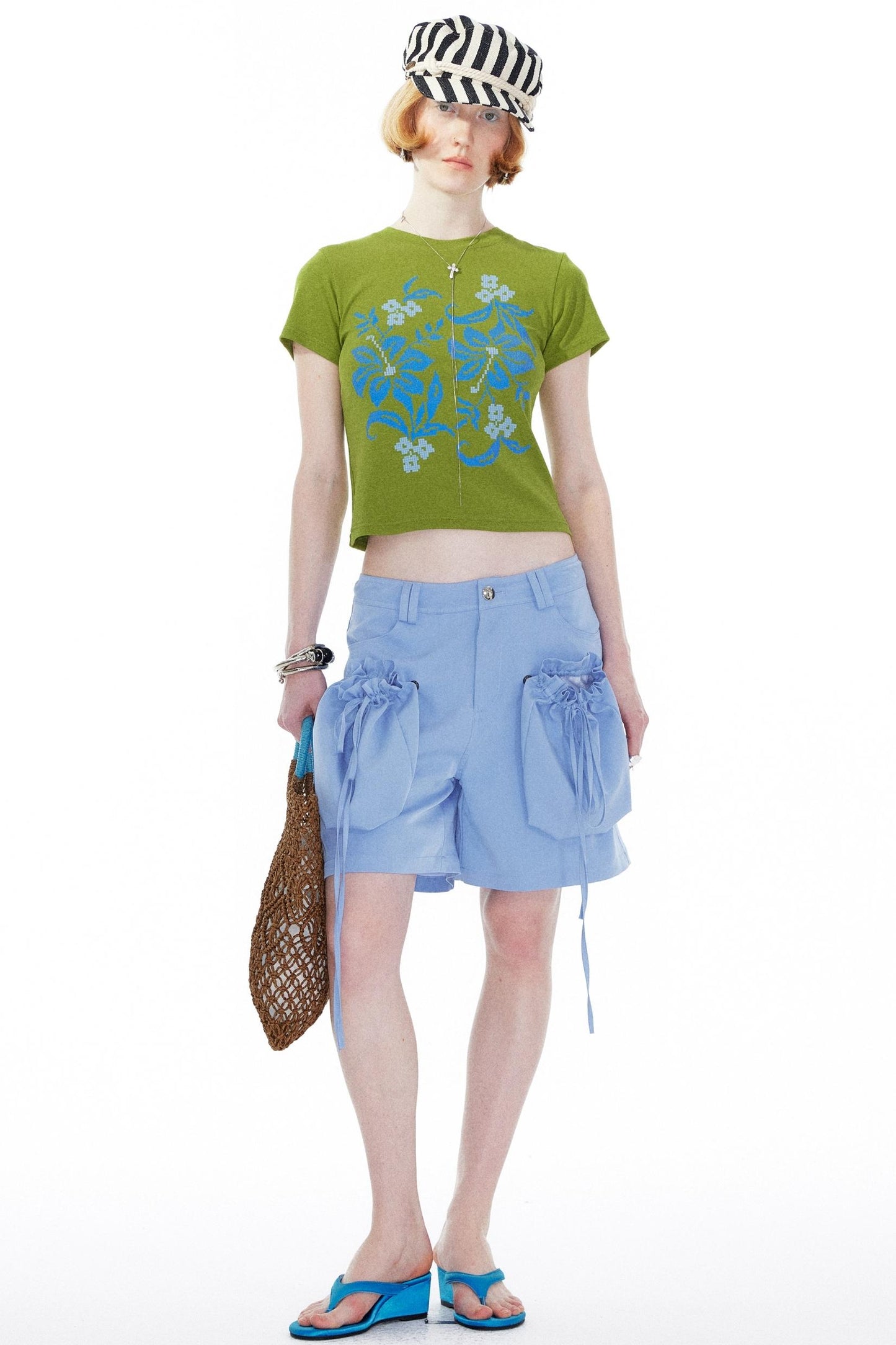 Sky Blue Straight Leg Pants