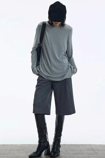 Long-Sleeve Mask Blouse Top