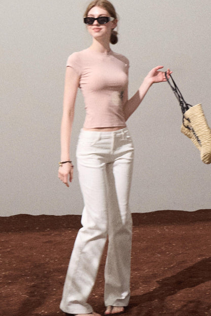 Begonia Bloom Slim Fit T-Shirt