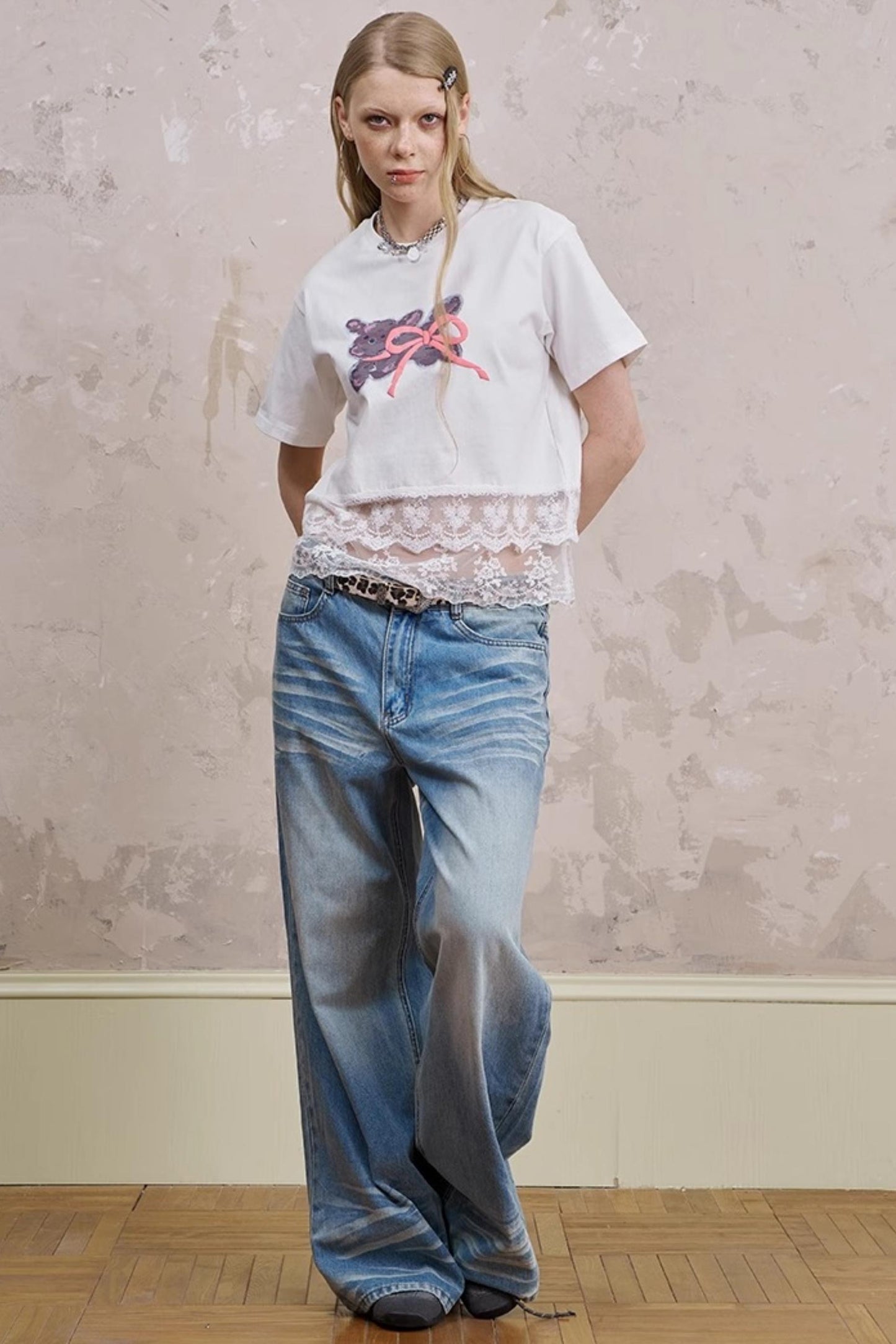 Summer Bow-Detail Running Tee