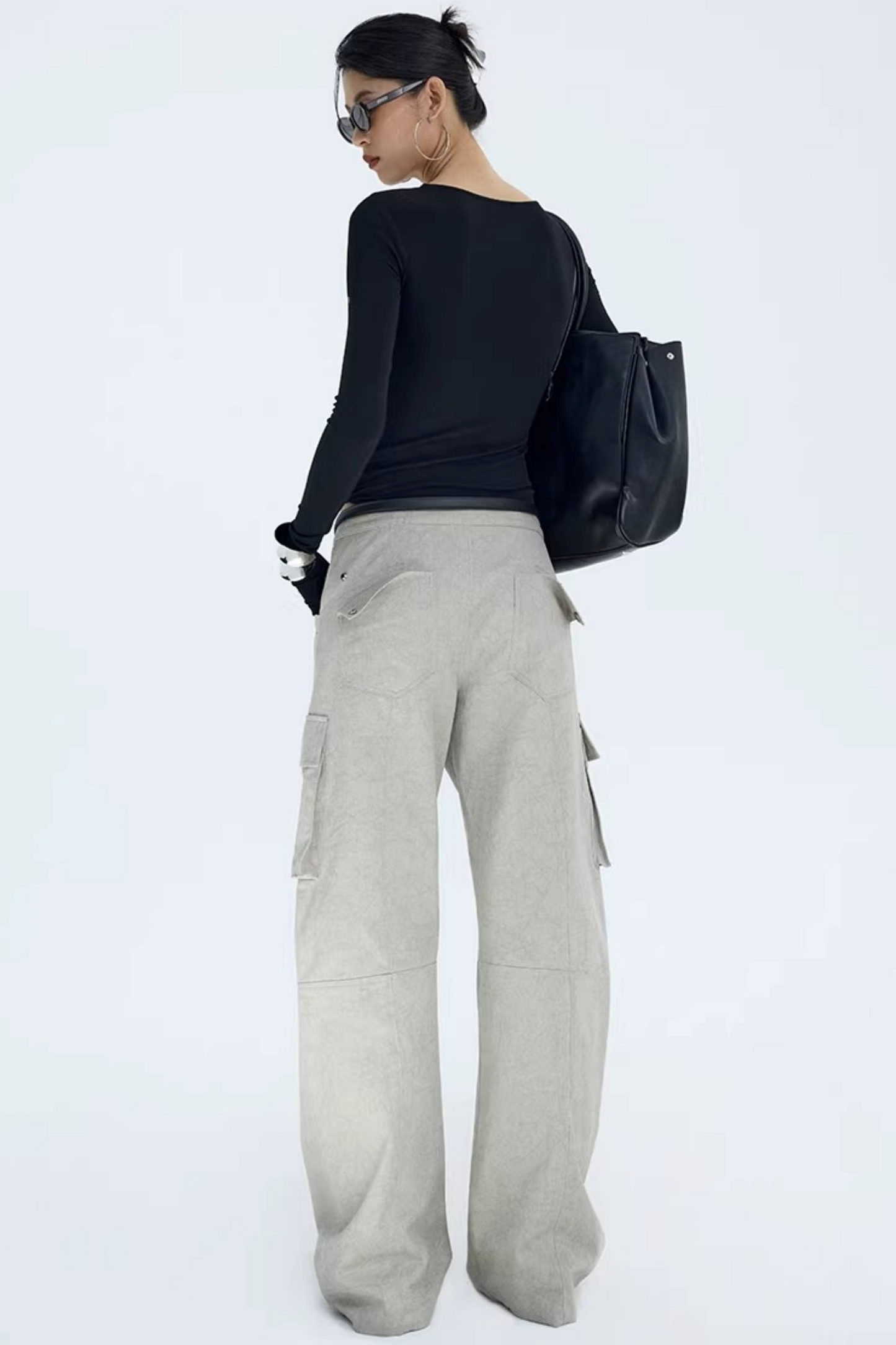 Vintage Glacier Gray Workwear Pants