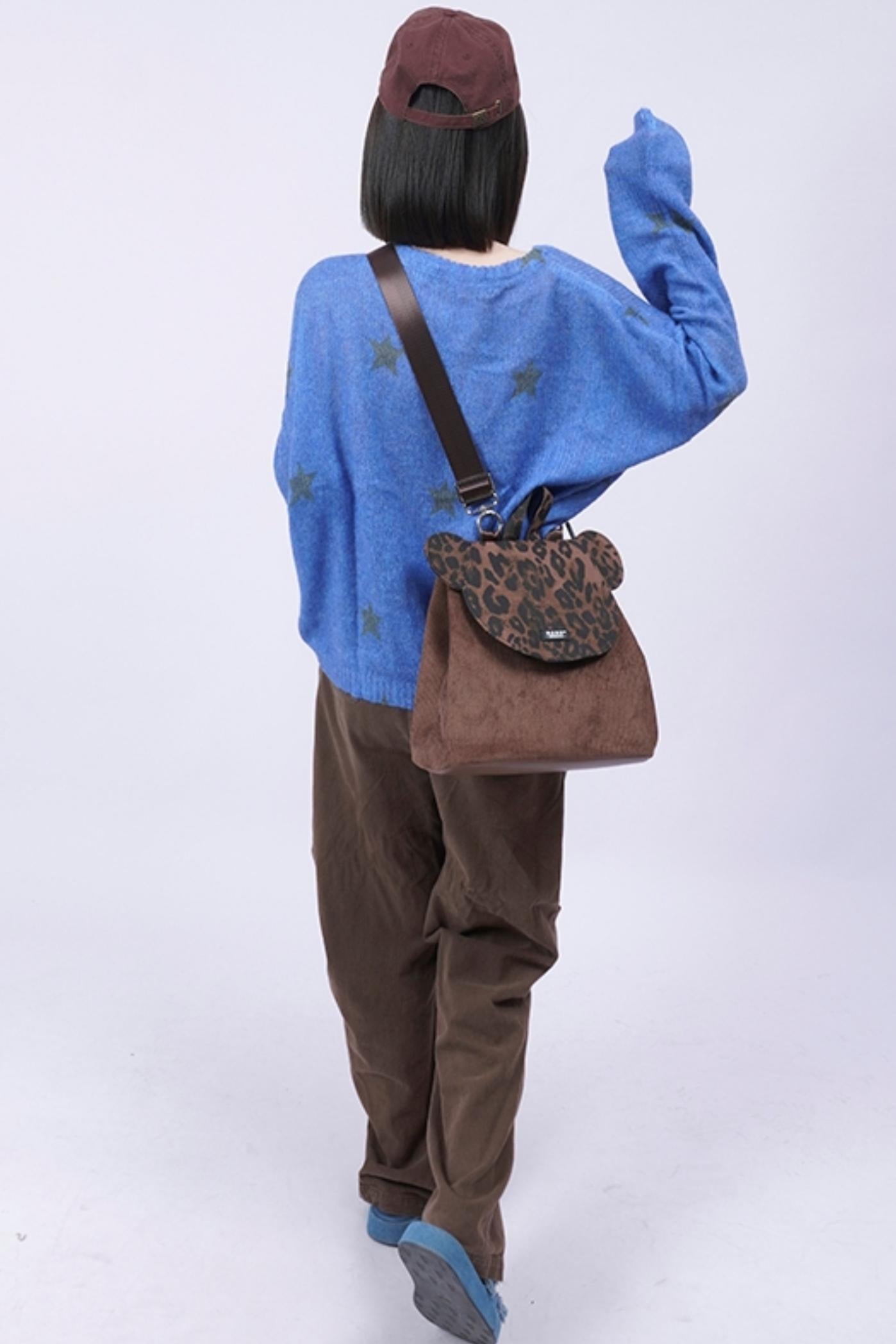 Patchwork Bear Crossbody Bag