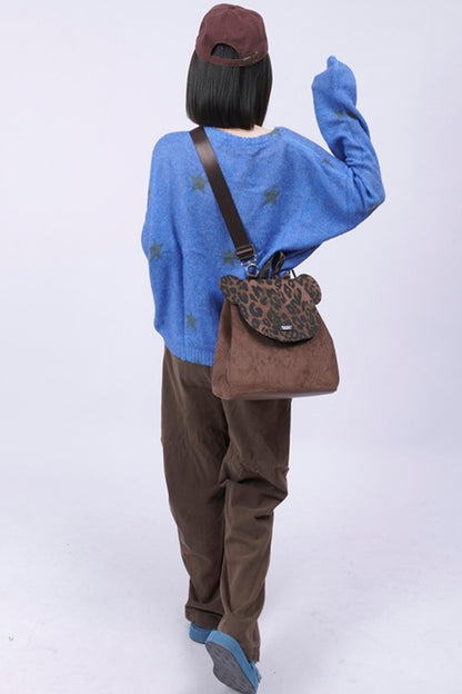 Patchwork Bear Crossbody Bag