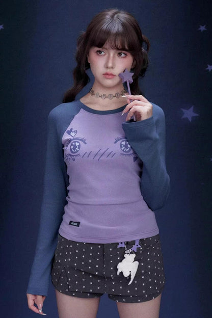 Comic Eye Raglan Blouse