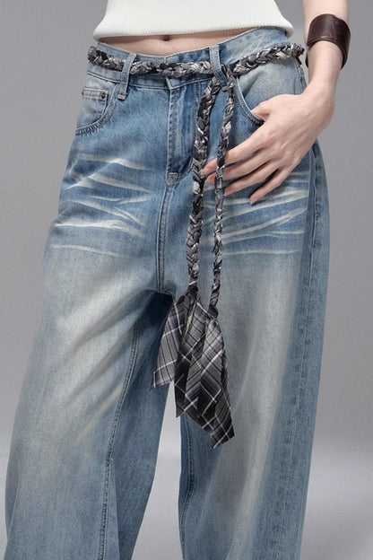 Classic Ripped Denim Jeans