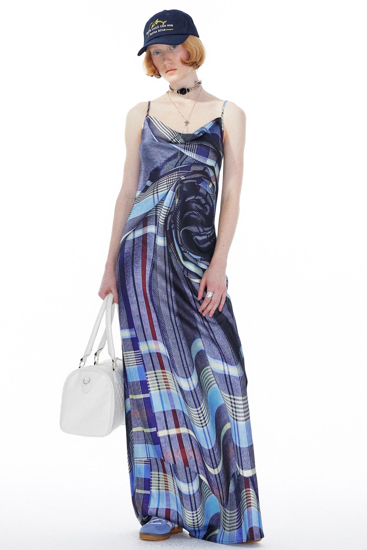 Twisted Halter Swing Dress