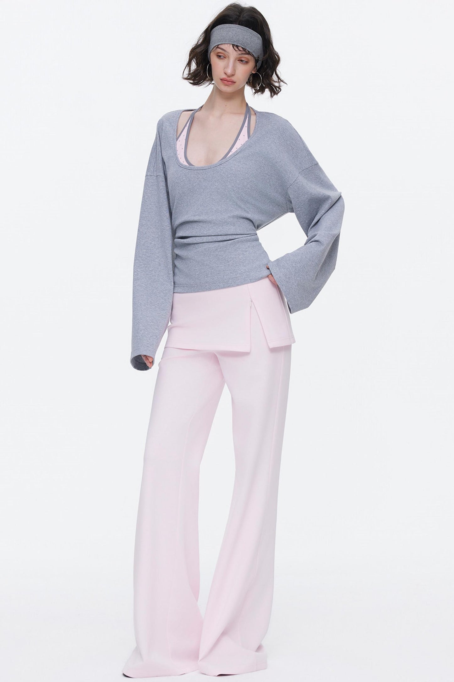 Skin-Friendly Knit Skirt Pants
