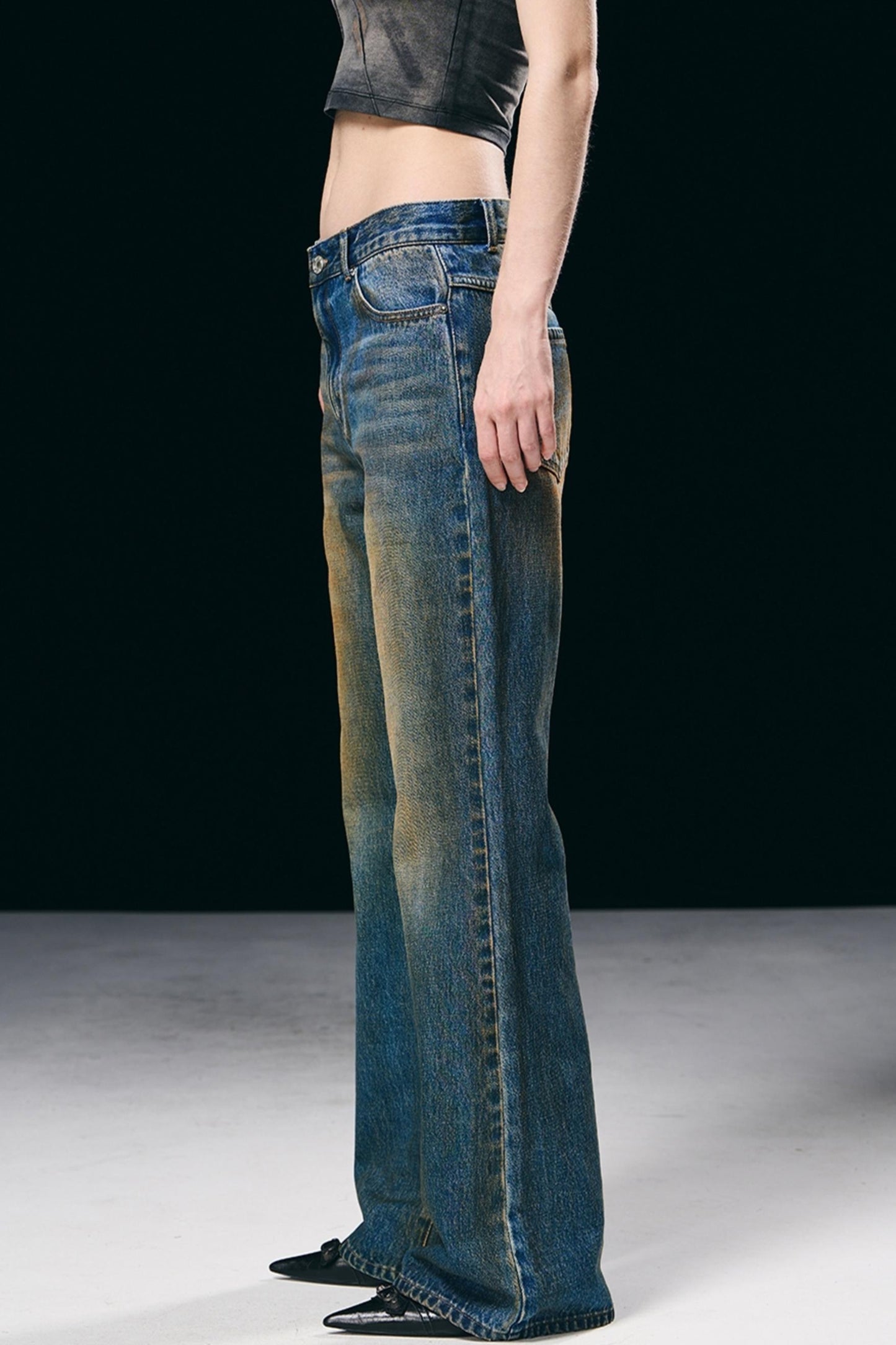 Distressed Denim Jeans