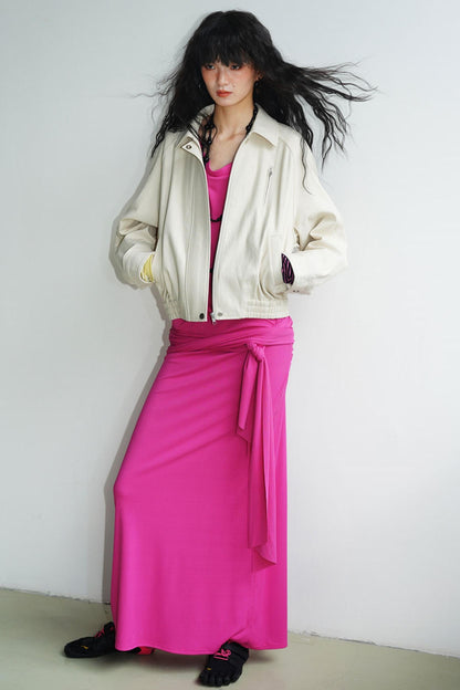 Solid Retro Short Casual Jacket