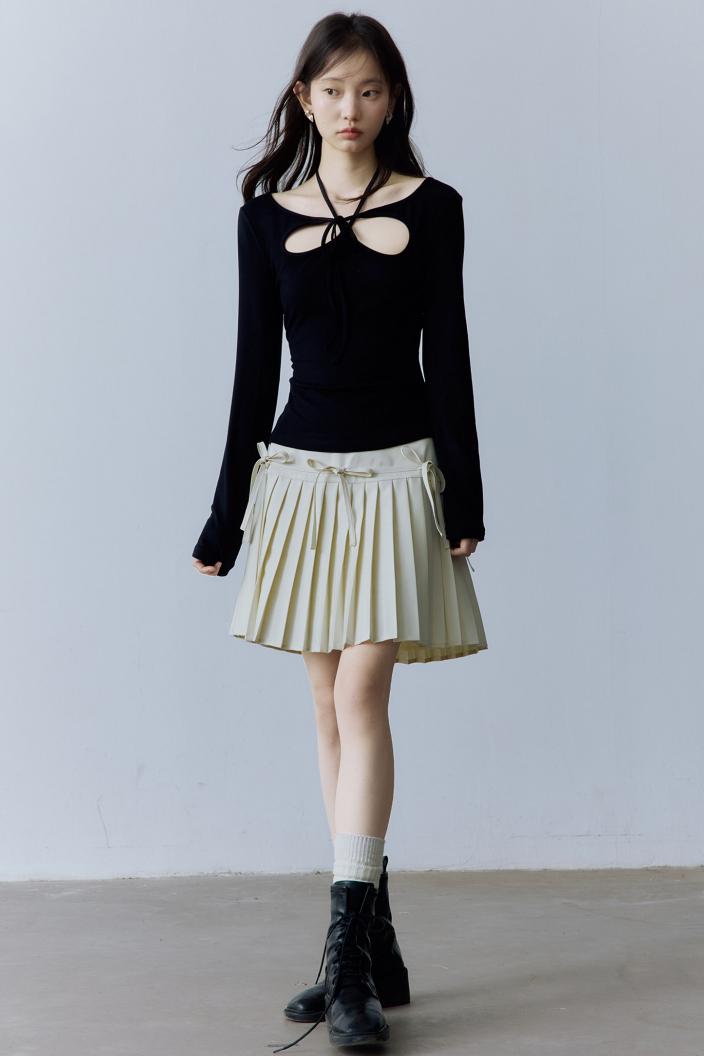 Dekonstruiertes Balletcore Strickoberteil
