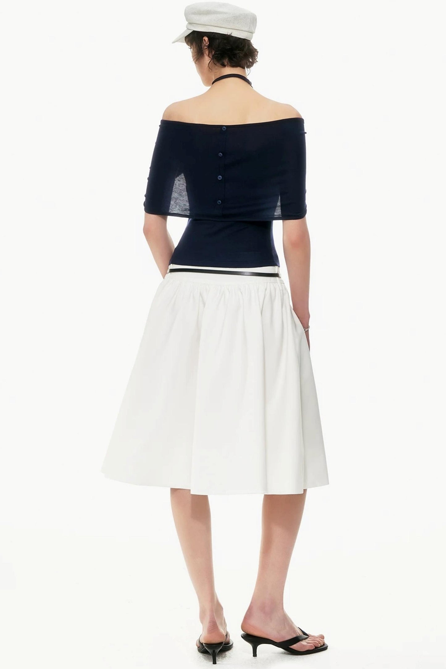 Halter Neck Cape Top Set