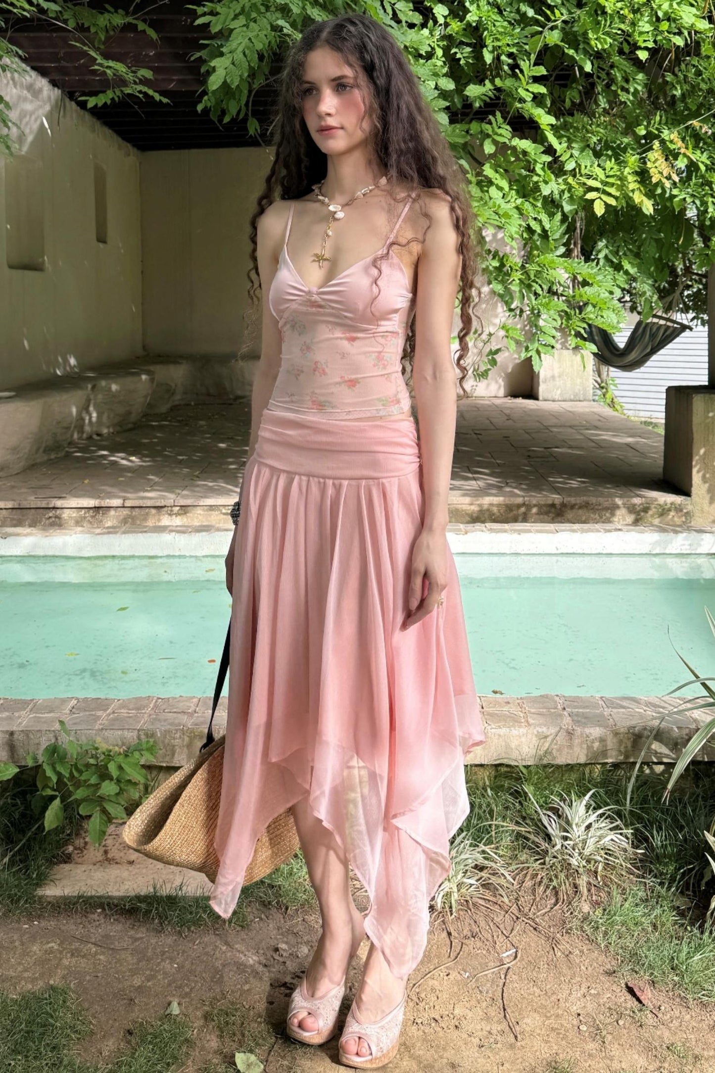 Ruffle Skeleton Skirt Set-Up