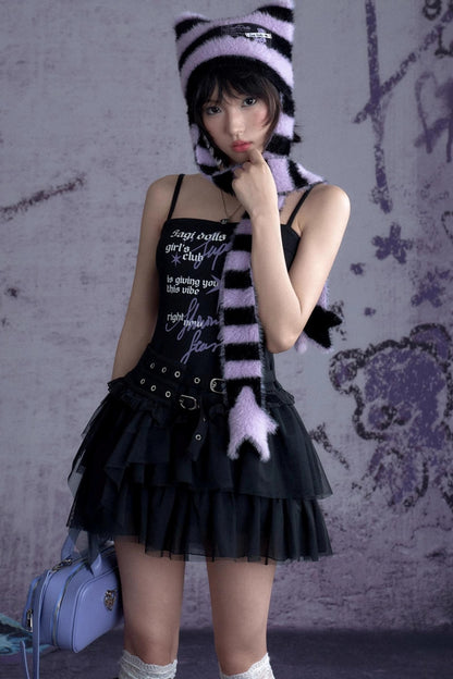 Black Graffiti Dress