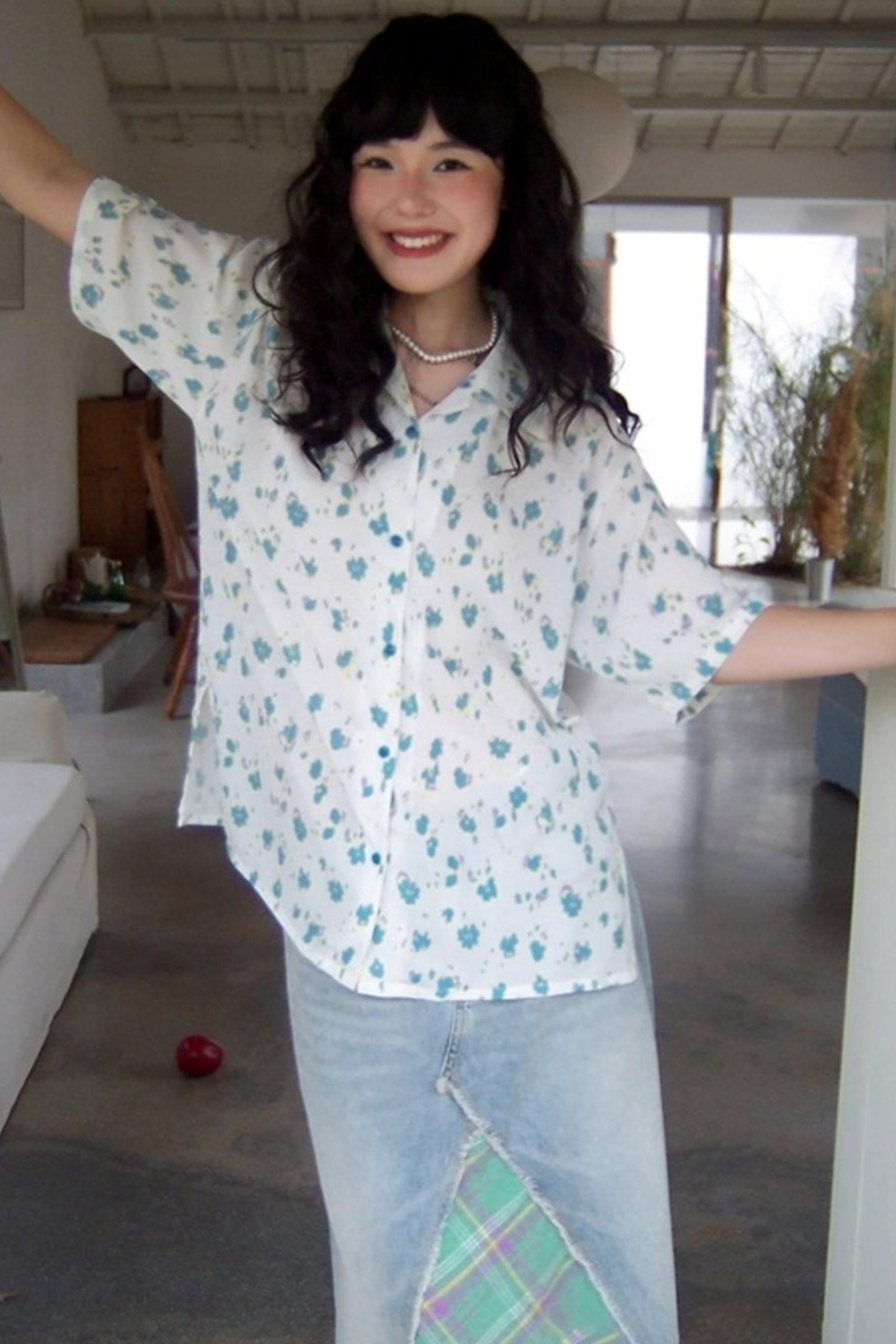 Summer Blue Blouse
