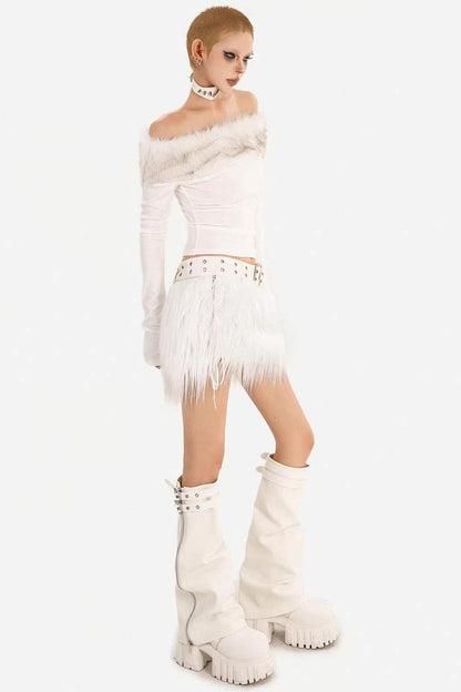 Romantic Gothic Plush Skirt