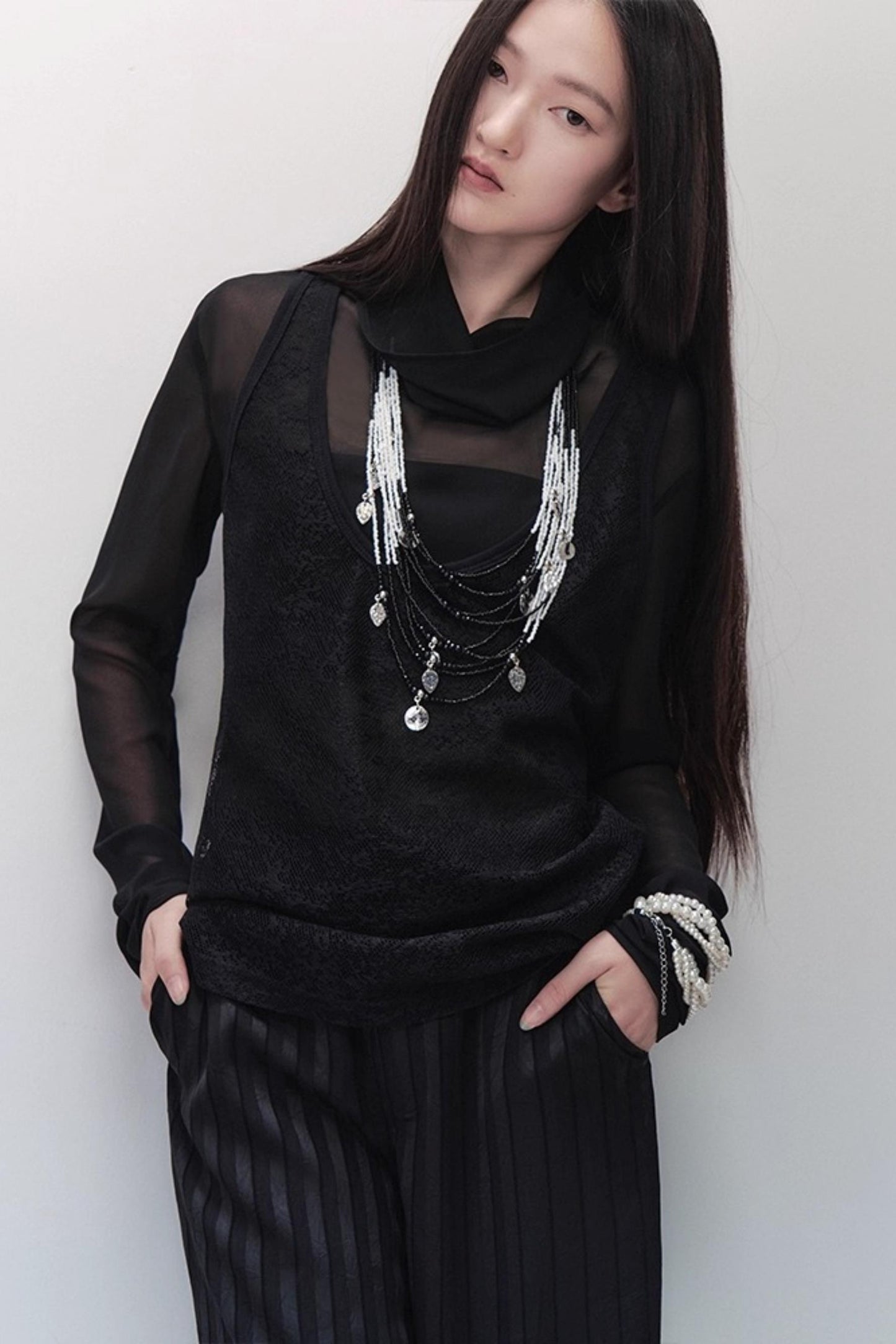 Lace Sleeveless Vest