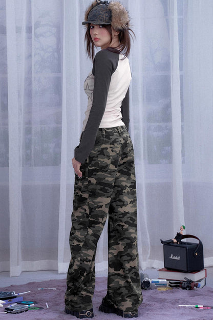 Crotch Covers Camouflage Jeans