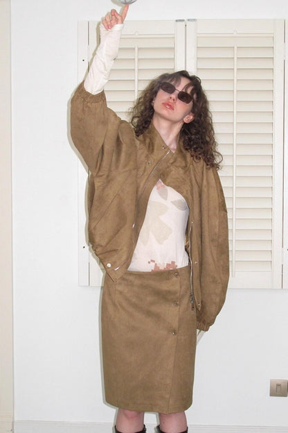 Suede Barcelona Jacket Set-Up
